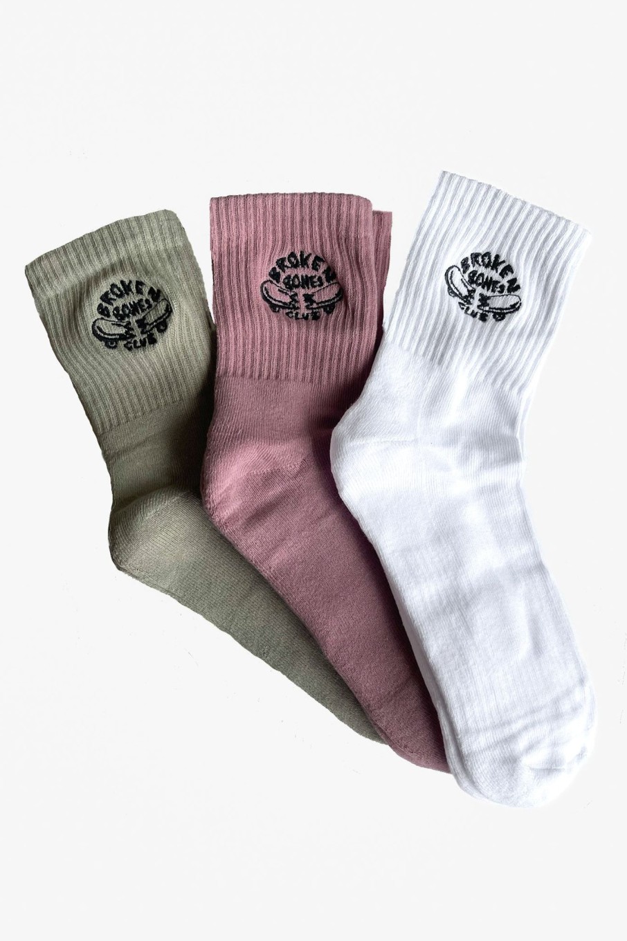 Men Notice The Reckless Accessories | Broken Bones Socks Trio Pack