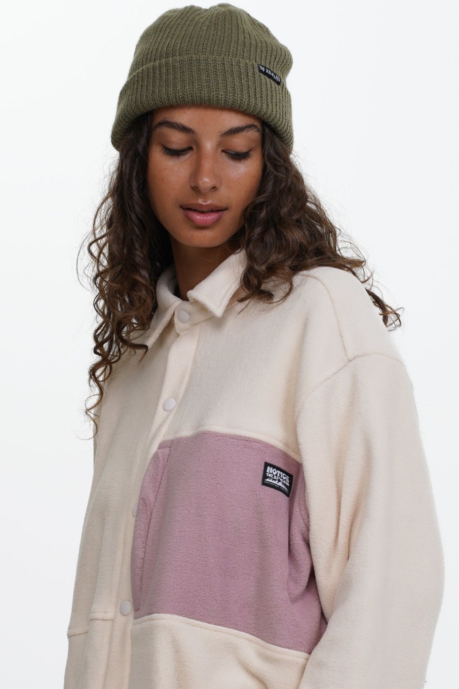 Women Notice The Reckless Ponchos & Shirts | Hazy Polar Shirt