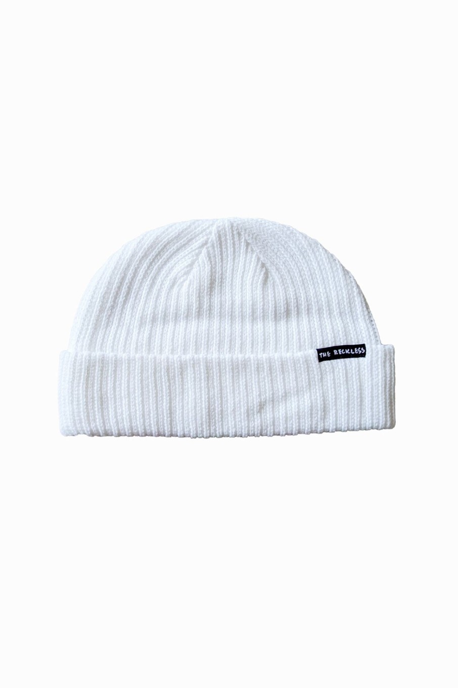 Women Notice The Reckless | White Beanie