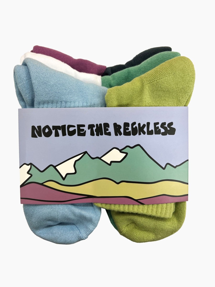 Women Notice The Reckless | Mountain Socks 6 Pack