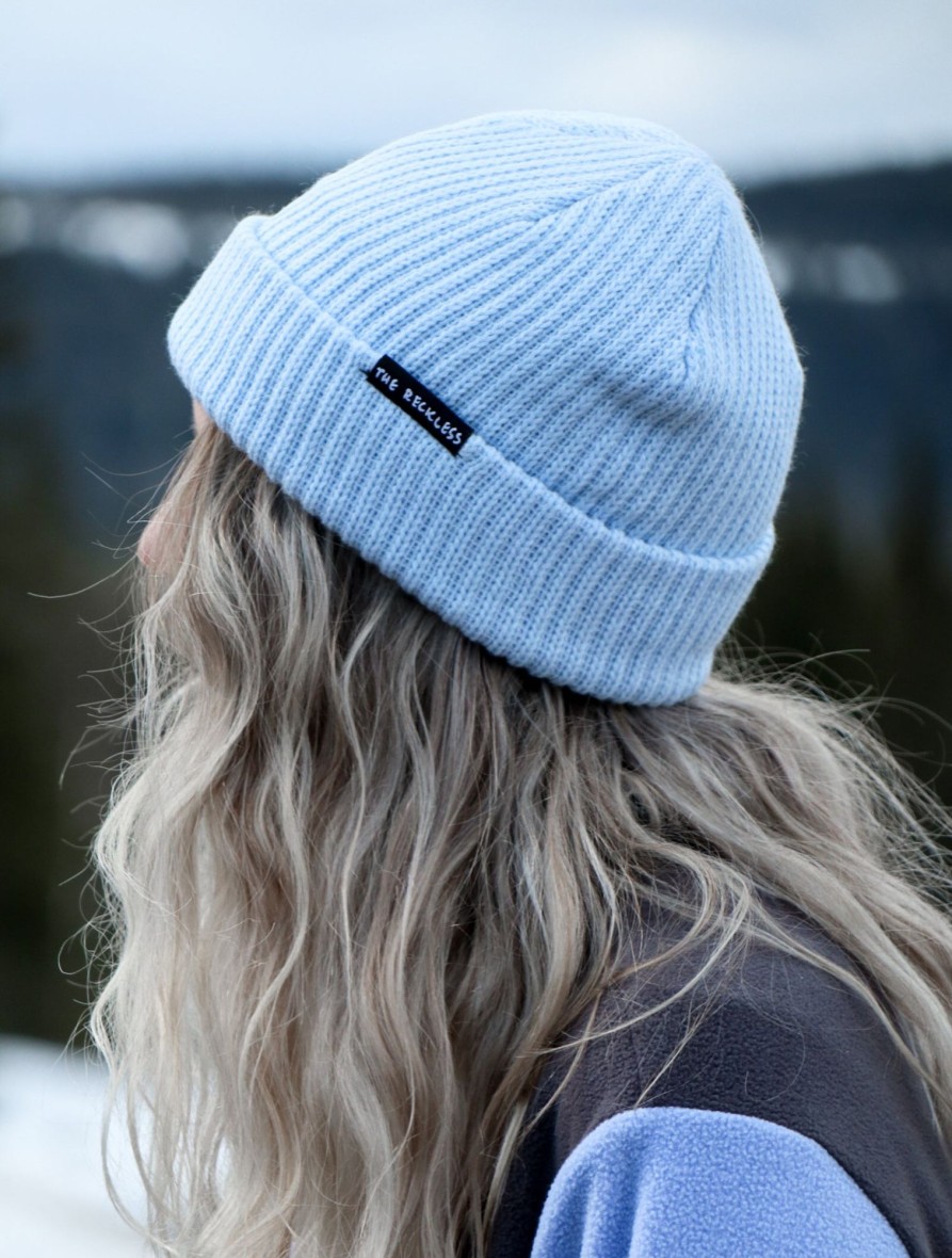 Men Notice The Reckless Accessories | Light Blue Beanie