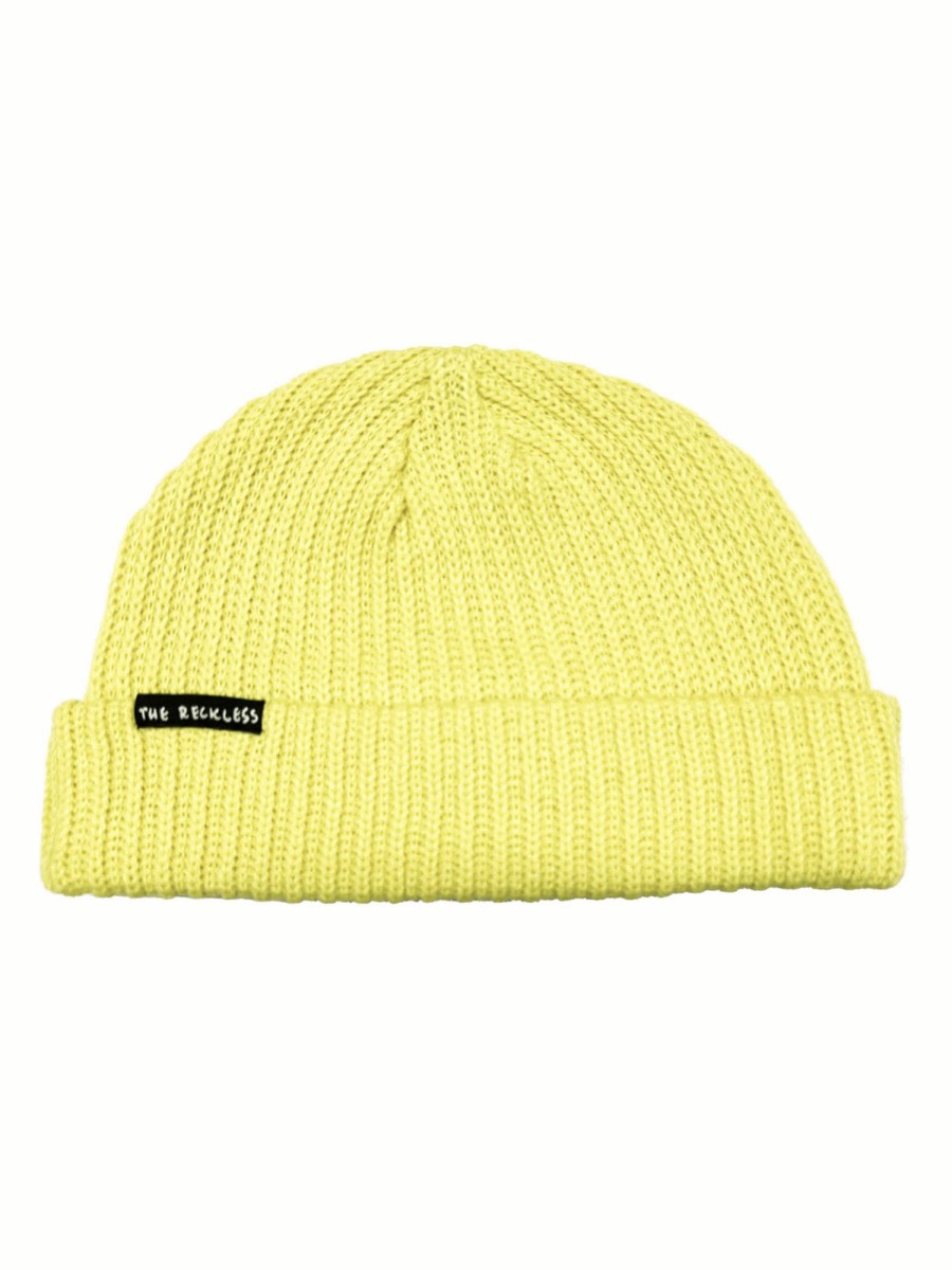 Men Notice The Reckless Accessories | Neon Yellow Beanie