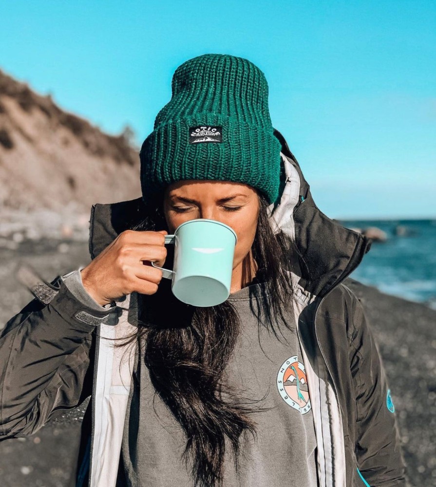 Women Notice The Reckless | Forest Green Beanie