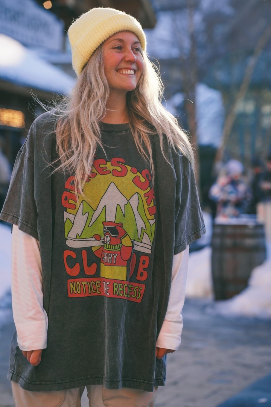 Women Notice The Reckless T-Shirts & Tanks | Jerry'S Apres Ski Oversized Tee