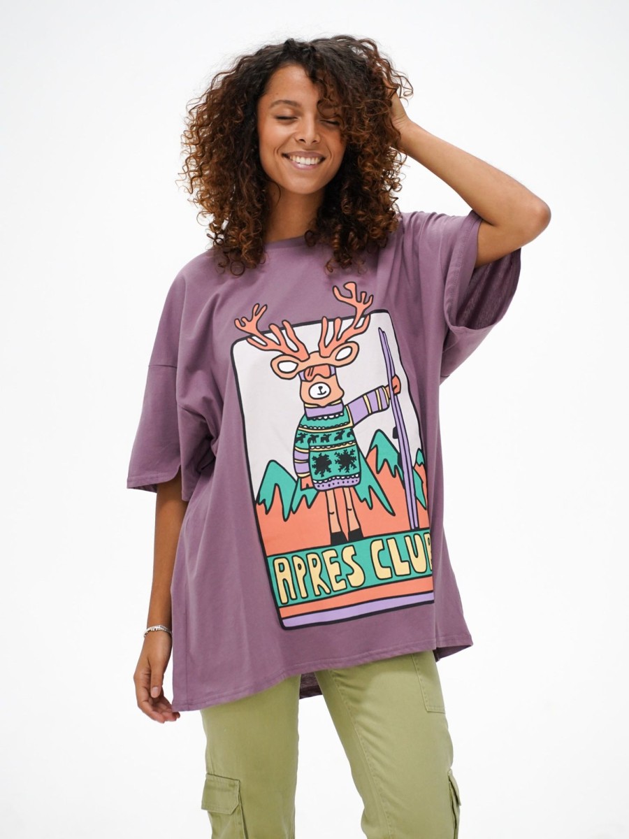 Women Notice The Reckless T-Shirts & Tanks | Mountain Resort Oversized Tee (Tall)