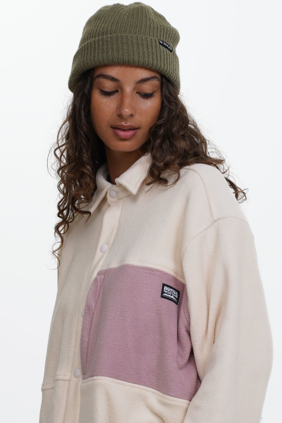 Women Notice The Reckless Fleeces & Vests | Hazy Polar Shirt