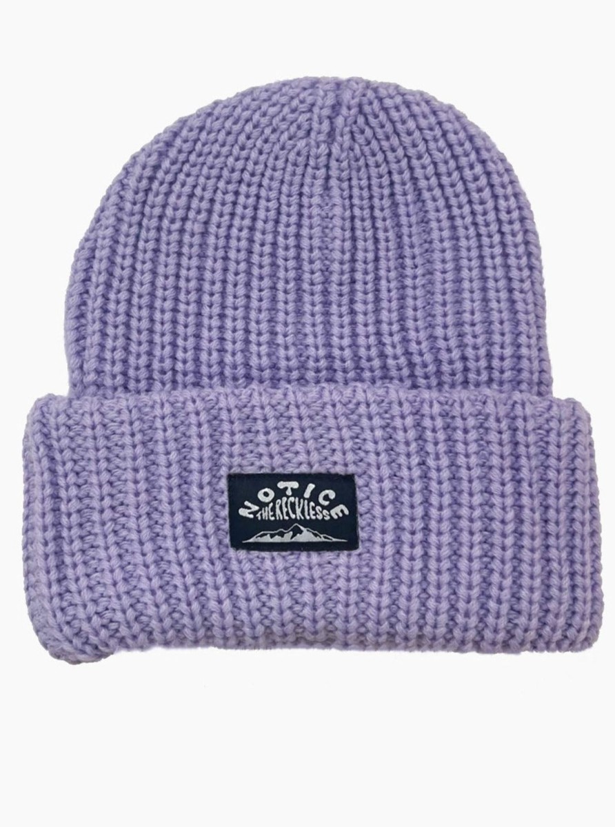 Men Notice The Reckless Headwear | Big Lilac Beanie