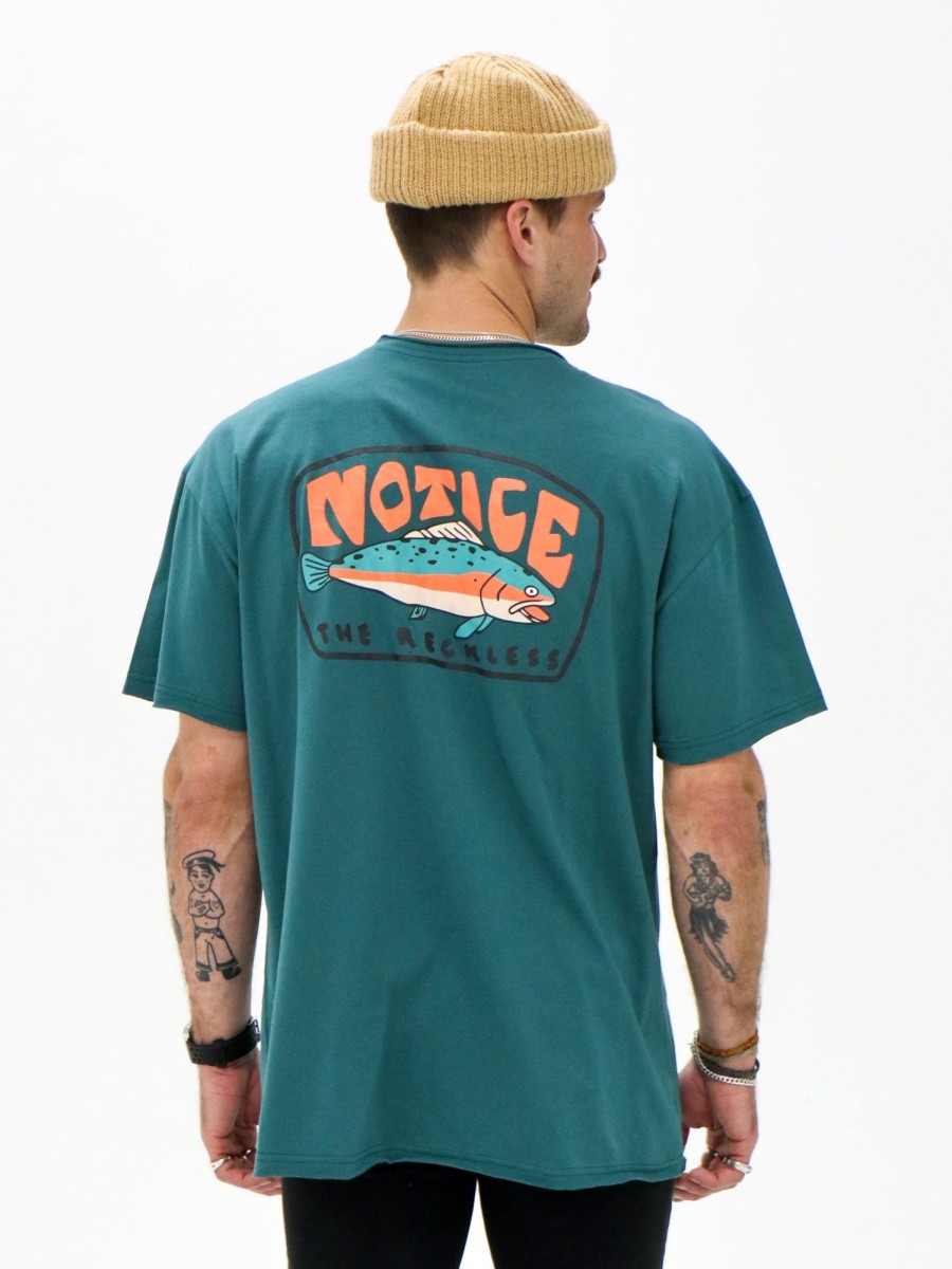 Men Notice The Reckless T-Shirts & Tanks | Fishing Trip Men'S Tee