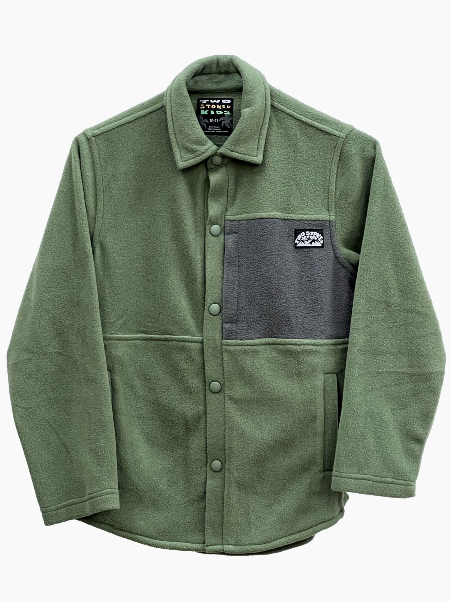 Kids Notice The Reckless | Evergreen Fleece Shirt