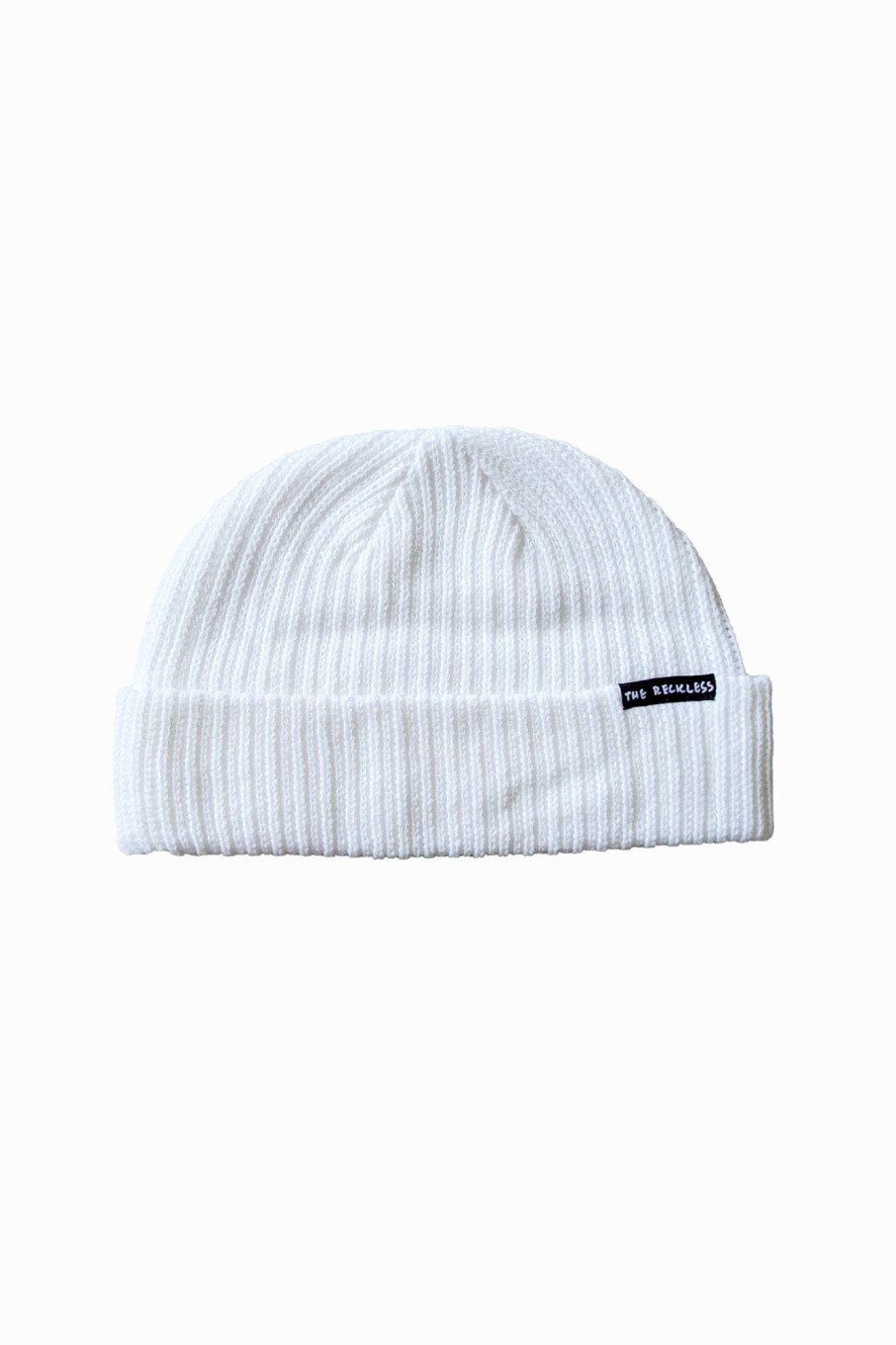 Men Notice The Reckless Headwear | White Beanie