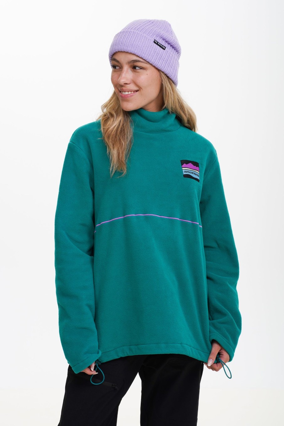 Women Notice The Reckless Fleeces & Vests | Evergreen Turtleneck